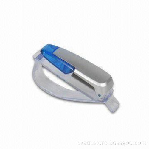 Eyeglass Holder for Car, Made of Plastic, Available in Silver, Black, Blue, and Brown Colors